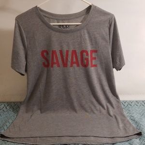 MODERN LUX SAVAGE Grey SS T-Shirt - XXL